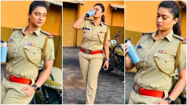 Bigg Boss Fame actress Tanisha police photo viral Bigg Boss Fame actress Tanisha police photo viral