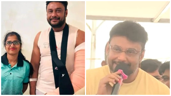 Fans upset with Darshan Campaign For loksabha election In mandya after hand surgery