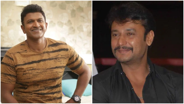 Amid Gajapade Derogatory post issue Darshan and Puneeth Rajkumar s childwood photo goes viral Amid Gajapade Derogatory post issue Darshan and Puneeth Rajkumar s childwood photo goes viral