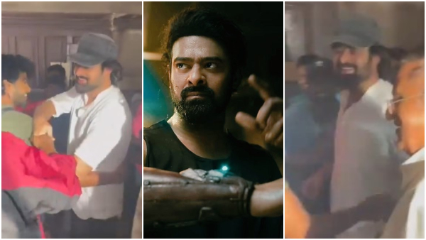 Prabhas stunned fans with is new look in the raja saab sets