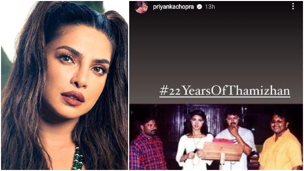 Actress Priyanka Chopra Shares Throwback Pic With Vijay As Thamizhan Completes 22 Years