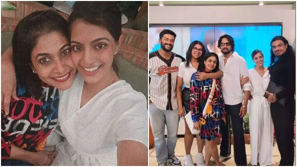 Kichcha Sudeep s family met Varalakshmi Sarath Kumar and Nikholai Sachdev Kichcha Sudeep s family met Varalakshmi Sarath Kumar and Nikholai Sachdev