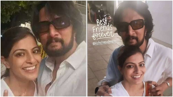 Kichcha Sudeep s family met Varalakshmi Sarath Kumar and Nikholai Sachdev Kichcha Sudeep s family met Varalakshmi Sarath Kumar and Nikholai Sachdev