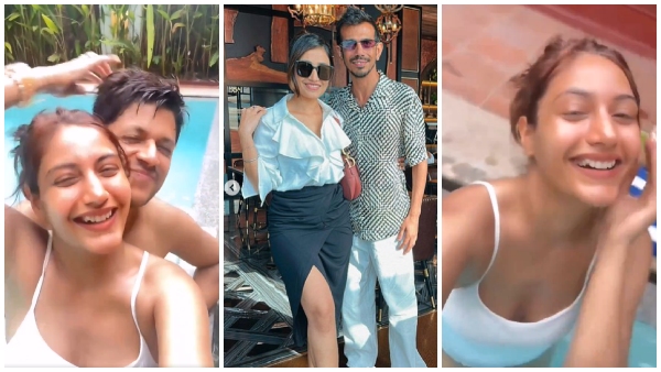 Netizens get confused Surbhi Chandna pool video as Yuzvendra Chahal s wife Dhanashree Verma Netizens get confused Surbhi Chandna pool video as Yuzvendra Chahal s wife Dhanashree Verma