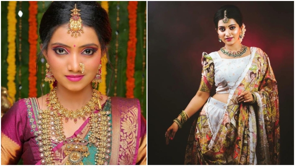 Actress Radha Bhagavati caught the attention of netizens through the song
