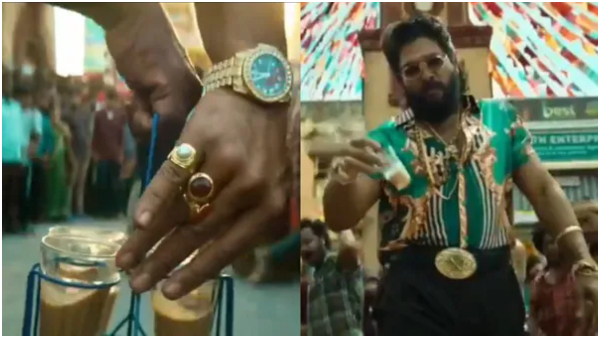 After Pushpa 2 song release speculation is that allu arjun promoting pawan kalyan jana sena symbol After Pushpa 2 song release speculation is that allu arjun promoting pawan kalyan jana sena symbol