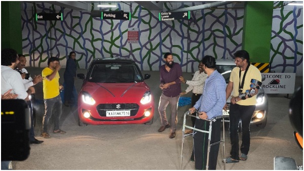 Maasthi Suraj Kumar and jadesh Gifted cars for Darshan Starrer Kaatera film s success