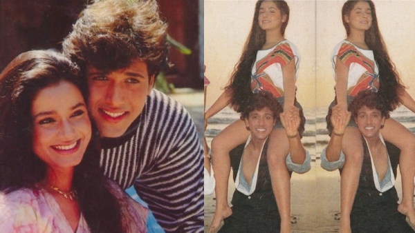 Ranveer Singh poses with actress Neelam Kothari whom she started her career before he was born