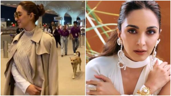 Stray Dog Follows this bollywood actress in airport