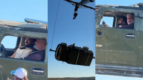 Tamil actor Ajith Kumar s dangerous car stunts for the Vidaamuyarchi movie video are trending