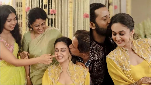 South actor Arjun Sarja daughter Aishwarya haldi ceremony photo went viral South actor Arjun Sarja daughter Aishwarya haldi ceremony photo went viral