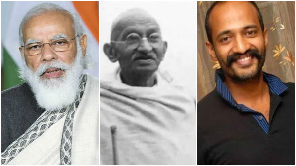 Kannada actor kishore take a dig at PM Modi s Gandhi remark