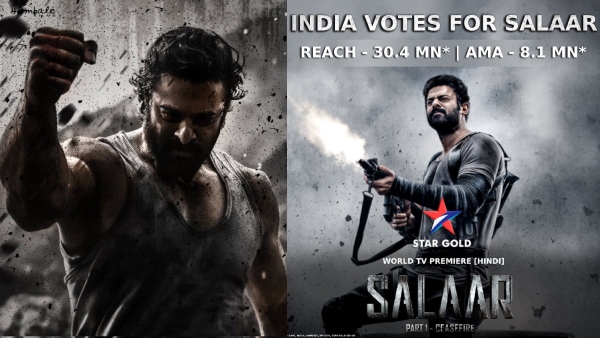 Salaar team says Prabhas movie hindi version of that movie crossed 30 4 million reach Salaar team says Prabhas movie hindi version of that movie crossed 30 4 million reach