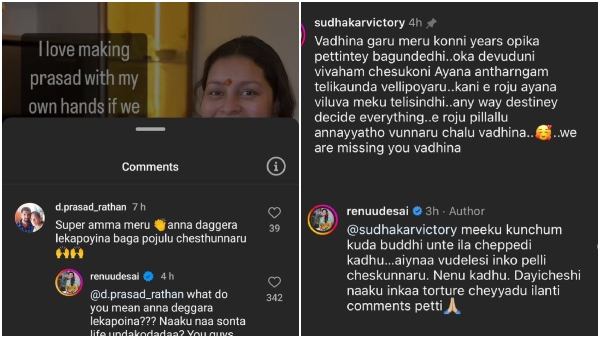 Renu Desai Fires on Pawan Kalyan Fans instagram reply screen shot Goes Viral