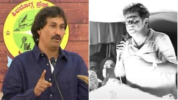 Shivarajkumar fans mobbed Kumar Bangarappa house in Sadashiva Nagar Bengaluru