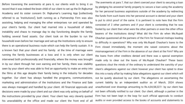 Sridevi Byrappa s counter notice post-divorce filing went viral