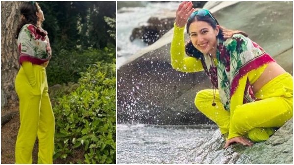 bollywood-actress-sara-ali-khan-gets-upset-as-air-hostess-accidentally-spills-juice-on-her-dress