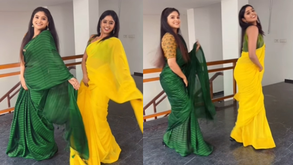 Kannada serial actress Lavanya and Darshini dance video goes viral Kannada serial actress Lavanya and Darshini dance video goes viral