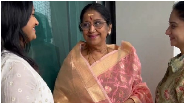 Rajini shares glimpse of reunion with Amruthavarshini serial co-stars