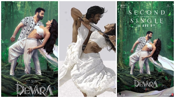 Netizens troll Jr NTR and Janhvi Kapoor s Devara romantic poster