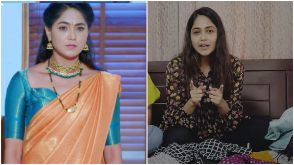 Actress Mokshitha Pai introduced her blouse designer for Paaru serial