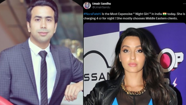 Umair Sandhu comment on Prem s KD movie actress Nora Fatehi is that she is most expensive Night Girl Umair Sandhu comment on Prem s KD movie actress Nora Fatehi is that she is most expensive Night Girl