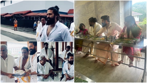 Toxic actor Yash performs special puja at Belthangady Surya Sadashiva Temple with family Toxic actor Yash performs special puja at Belthangady Surya Sadashiva Temple with family