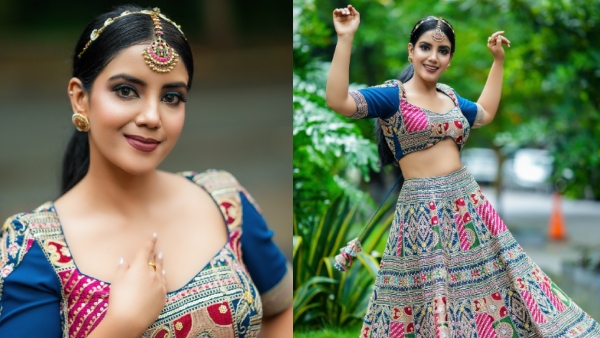 Kannada serial actress Kavya Mahadev colorful photoshoot