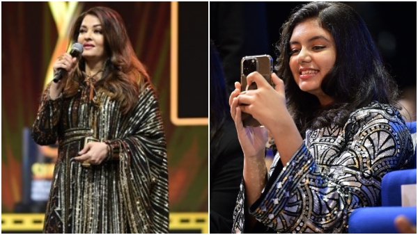 Aishwarya Rai Bachchan wins Best Actress at SIIMA 2024 with Aaradhya photographing her win
