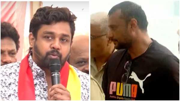 Darshan s fans slam Dhruva sarja for his statement about their favorite actor