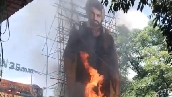 JrNTR cutout caught fire at theater where Devara movie was screening