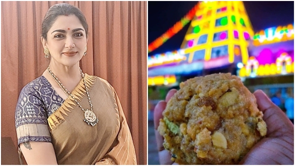 Tirupati Laddus Row Actress Kushboo reacts In X platform Tirupati Laddus Row Actress Kushboo reacts In X platform