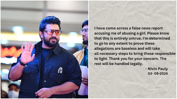 FIR has been filed against actor Nivin Pauly in a sexual assault case