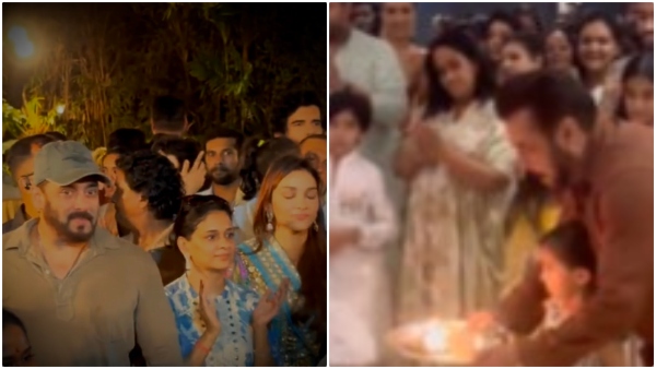 Salman Khan Family dancing and celebrating Visarjan of Ganesh Salman Khan Family dancing and celebrating Visarjan of Ganesh