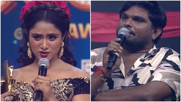 Bigg boss Fame Sangeetha Sringeri receives the colors kannada Youth Icon Award Bigg boss Fame Sangeetha Sringeri receives the colors kannada Youth Icon Award