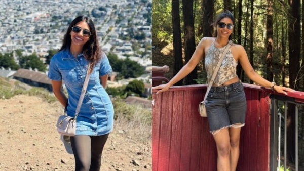 Kantara actress Sapthami Gowda goes to Hollywood check pictures here Kantara actress Sapthami Gowda goes to Hollywood check pictures here