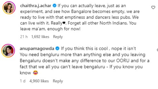 Bengaluru would be empty without North Indians says an influencer sparking responses from celebs