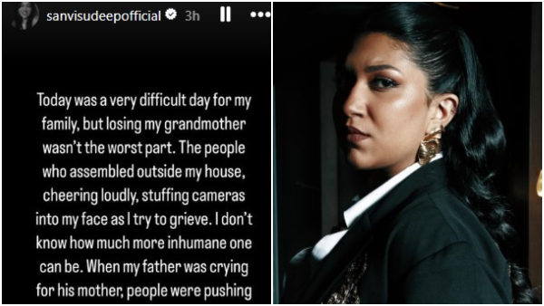 Sanvi Sudeep upset the events that happened during last rites of his grandmother