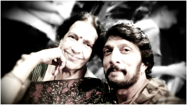 Actor Sudeep s mother Saroja passed away her old interview video goes viral