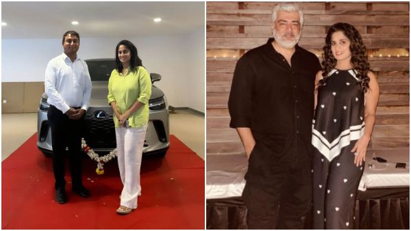 Kollywood actor Ajith gifted Lexus car to his wife Shalini on her 44th birthday Kollywood actor Ajith gifted Lexus car to his wife Shalini on her 44th birthday