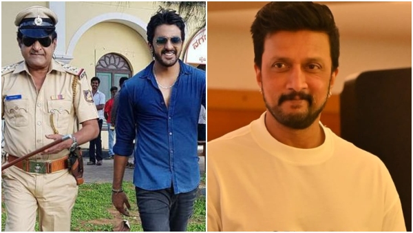 bigg boss Kannada 11 Sudeep Looks Trolled when Dharma Keerthiraj on stage