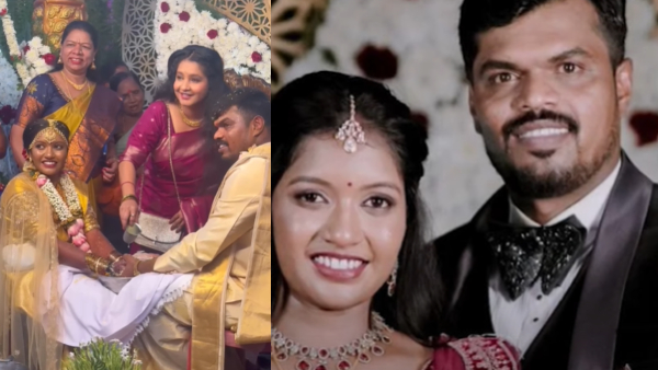 Bigg Boss Kannada season 8 winner Manju Pavagada marriage with nandini celebrities attended wedding Bigg Boss Kannada season 8 winner Manju Pavagada marriage with nandini celebrities attended wedding