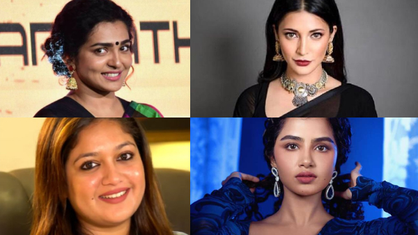 Nayanthara getting support from Meghana Raj Anupama Nazriya and Parvathy Thiruvothu Nayanthara getting support from Meghana Raj Anupama Nazriya and Parvathy Thiruvothu