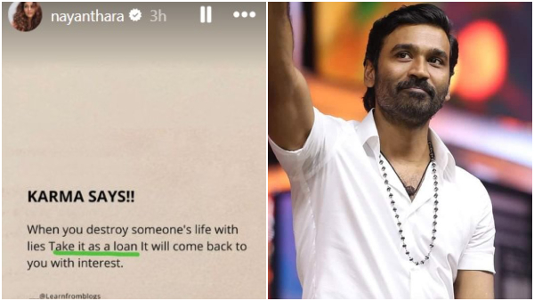 Amid Dhanush and Aishwarya Rajinikanth s divorce Nayanthara cryptic post goes viral
