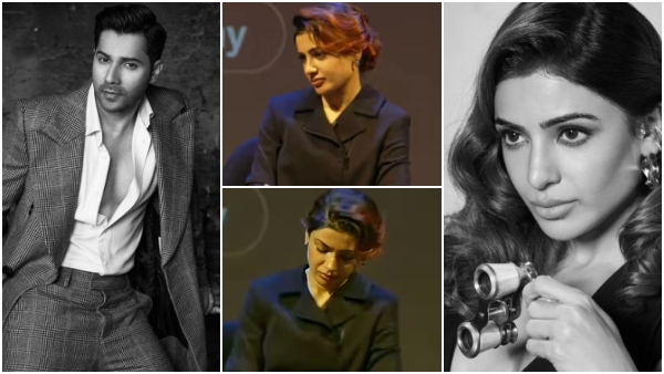 Samantha Ruth Prabhu s sad reaction goes viral after Varun Dhawan discusses family planning Samantha Ruth Prabhu s sad reaction goes viral after Varun Dhawan discusses family planning