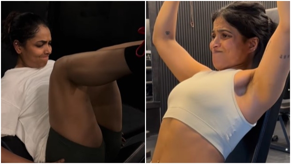Anchor Anupama gowda Shares funny Workout video with friends