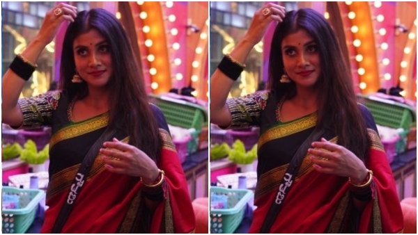 Biggboss Kannada season 11 gouthami jadav Stuns In 5 950 rs saree in house