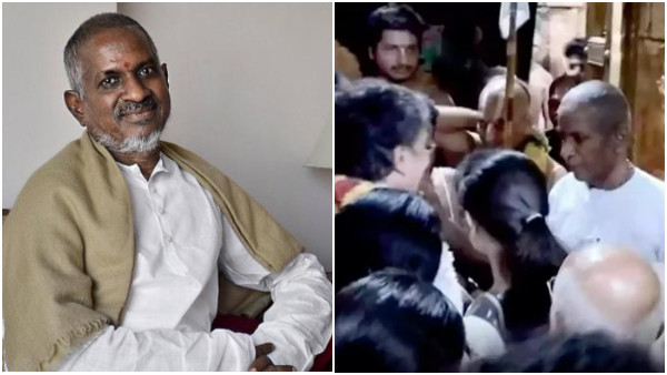 Musician Ilaiyaraja stopped to sanctum sanctorum of Srivilliputhur temple