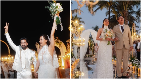 Keerthy Suresh and Antony Thattil share a kiss at their second wedding ceremony the photo goes vira