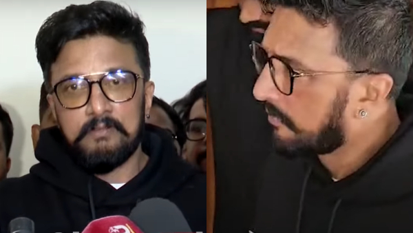 Kichcha Sudeep hinted about Max 2 after visiting Narthaki Theater in Bengaluru Kichcha Sudeep hinted about Max 2 after visiting Narthaki Theater in Bengaluru